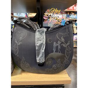 Loungefly Disney Nightmare Before Christmas Jack & Sally Scene Tonal Handbag